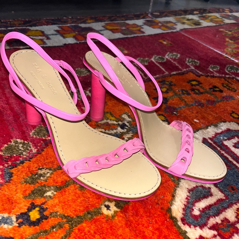 Rag & Bone Pink Heeled Sandals